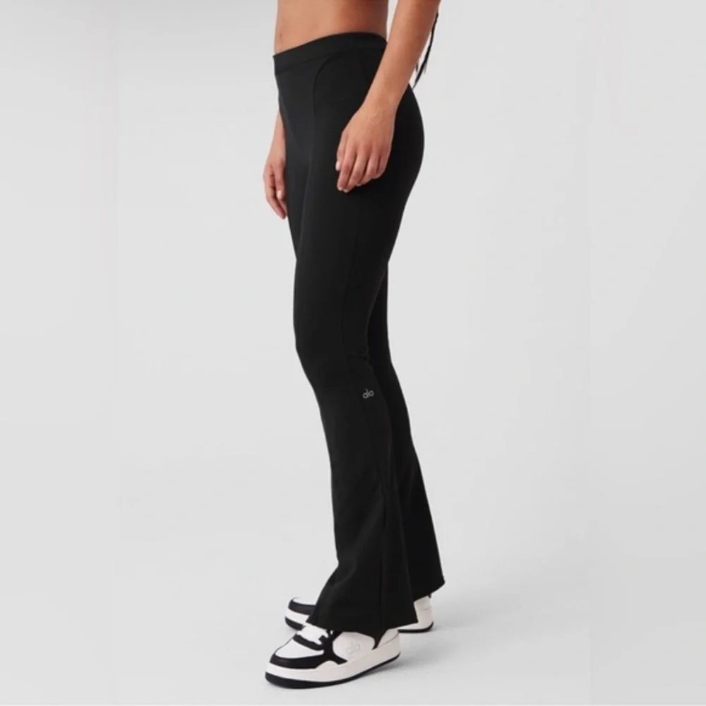 ALO Yoga Slit Zip Legs High Waist Pull-On Pants Size XS
